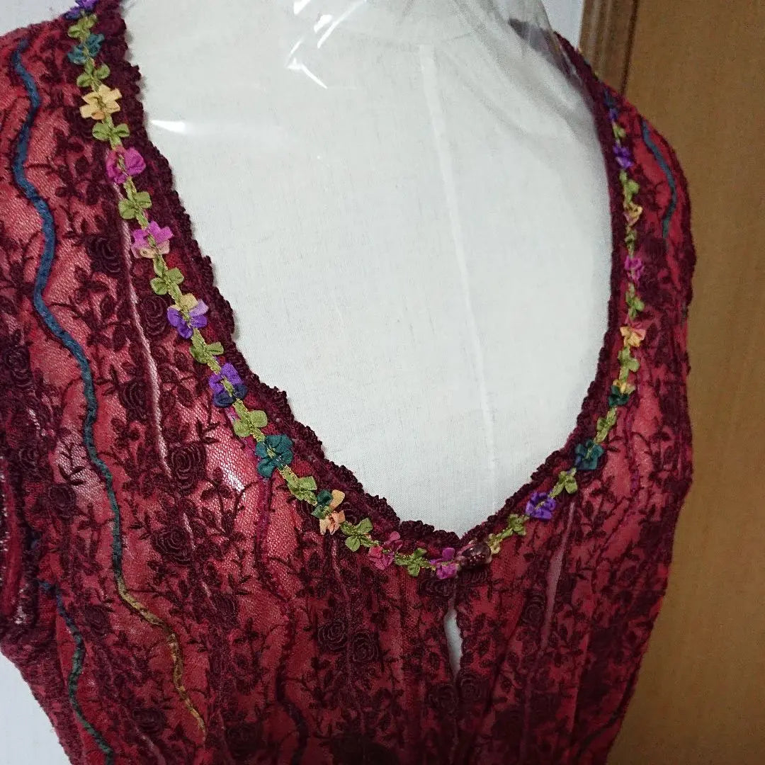 Handmade lace vest