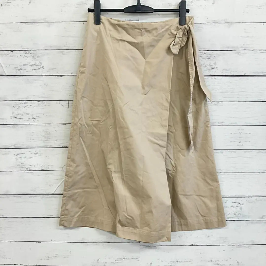 UNIQLO✨ Culottes [S] Wrap skirt style belt Elastic waist Beige