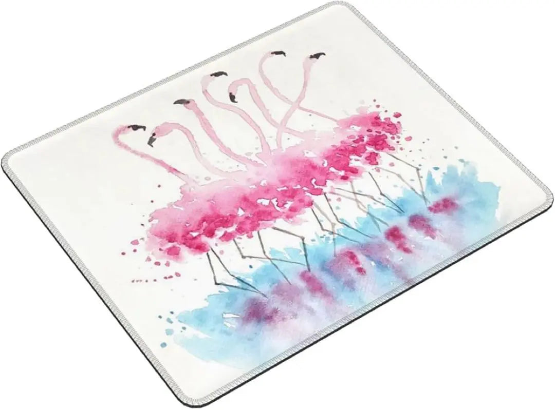 Rectangular mouse pad 20 × 24cm watercolor framingo game mouse pad