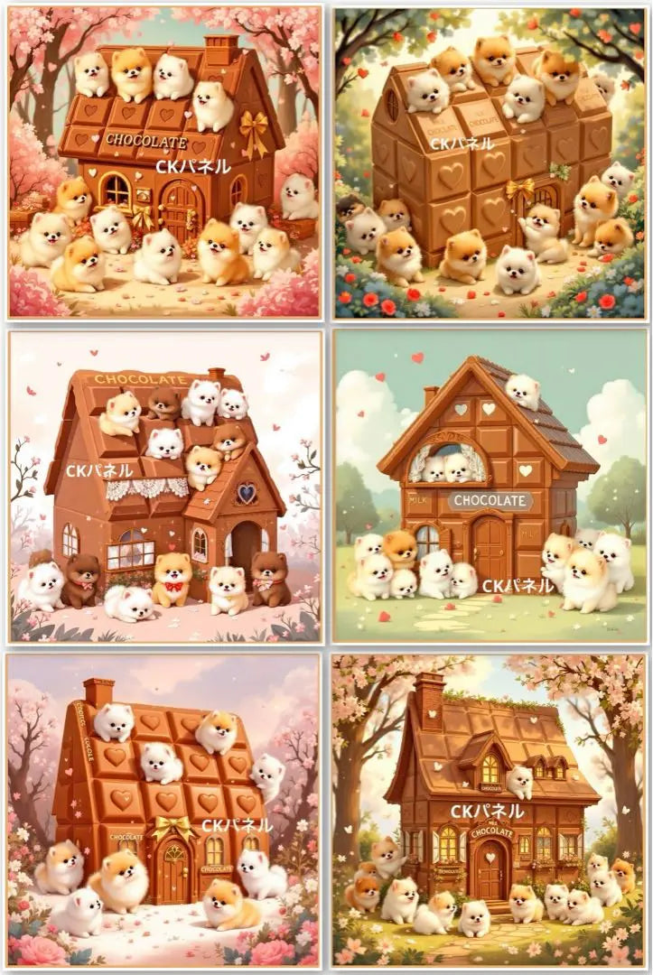 Panel de recepción de pedidos ♡ Pomerania de Chocolate House ❤︎ Panel raro