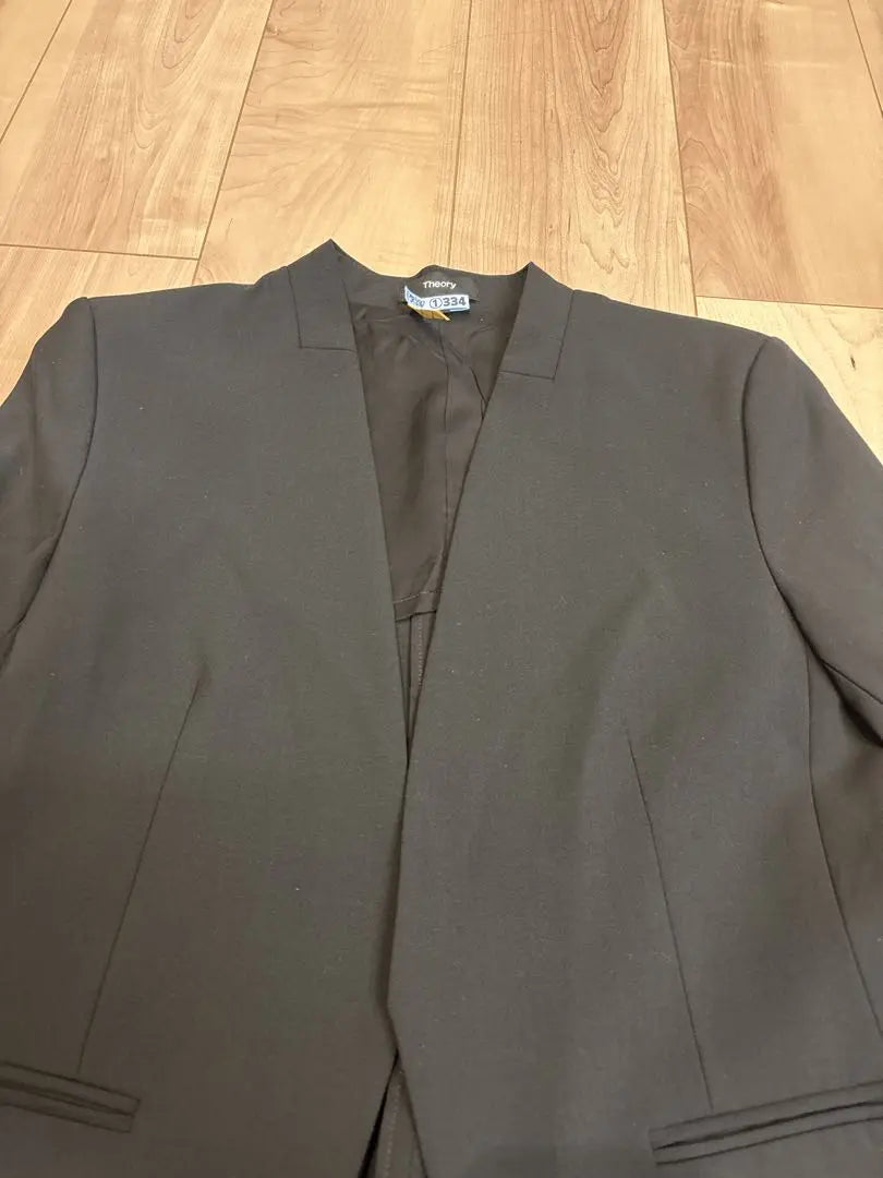 Theory Suit Jacket Mujer Negro Negro Formal L Sin cuello | セオリー スーツ ジャケット レディース 黒 ブラック フォーマル L 襟なし