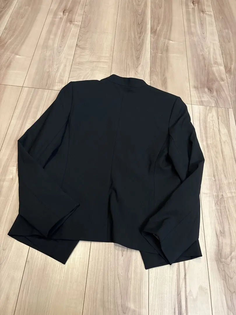 Theory Suit Jacket Women's Black Black Formal L No Collar | セオリー　スーツ　ジャケット　レディース　黒　ブラック　フォーマル　L 襟なし