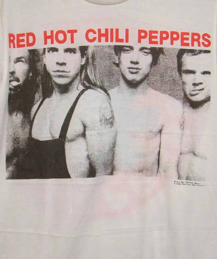 XL★New and Refreshing★Naked [Red Hot Chili Peppers] Logo T-shirt