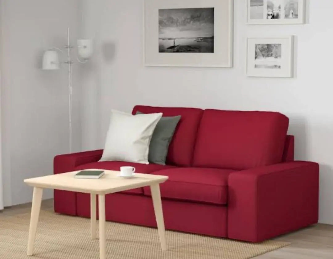 IKEA Seavik 2-seater sofa cover red