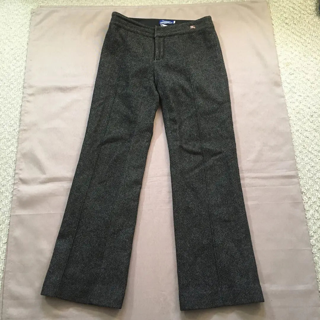 Burberry Blue Label Wool Pants Dark Gray 38