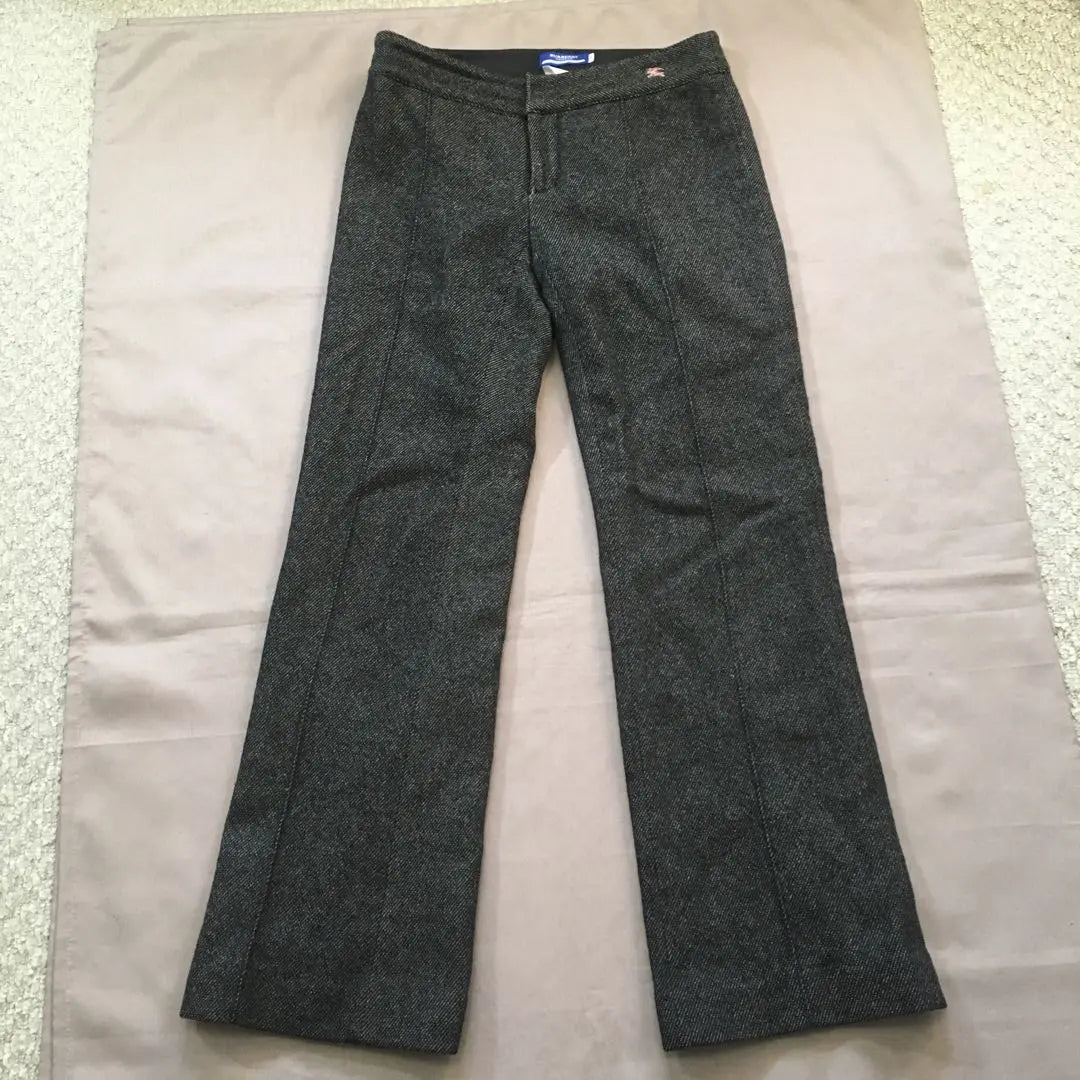 Burberry Blue Label Wool Pants Dark Gray 38