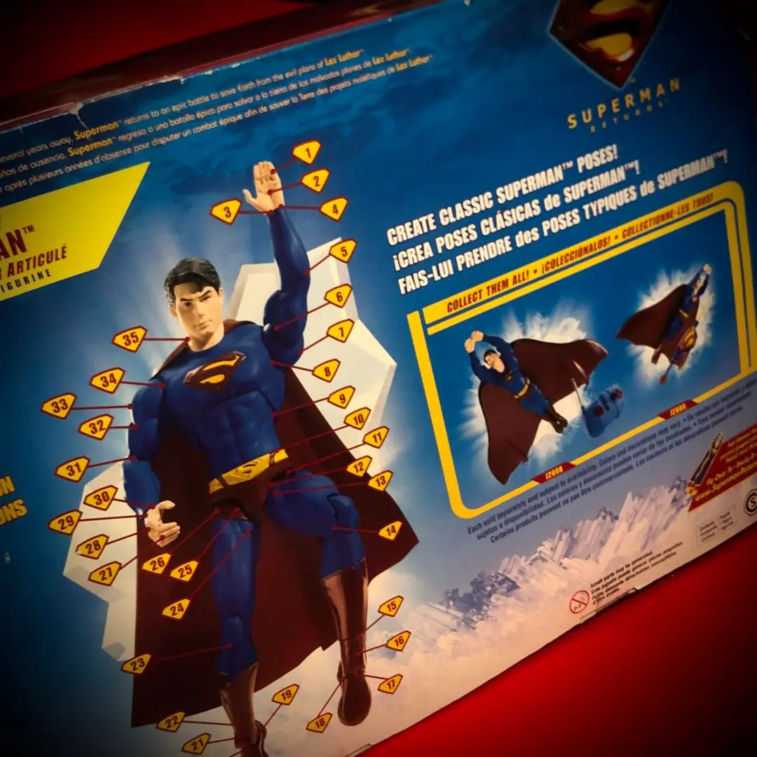 Super Rare Mattel Superman Action Figure DC Comic