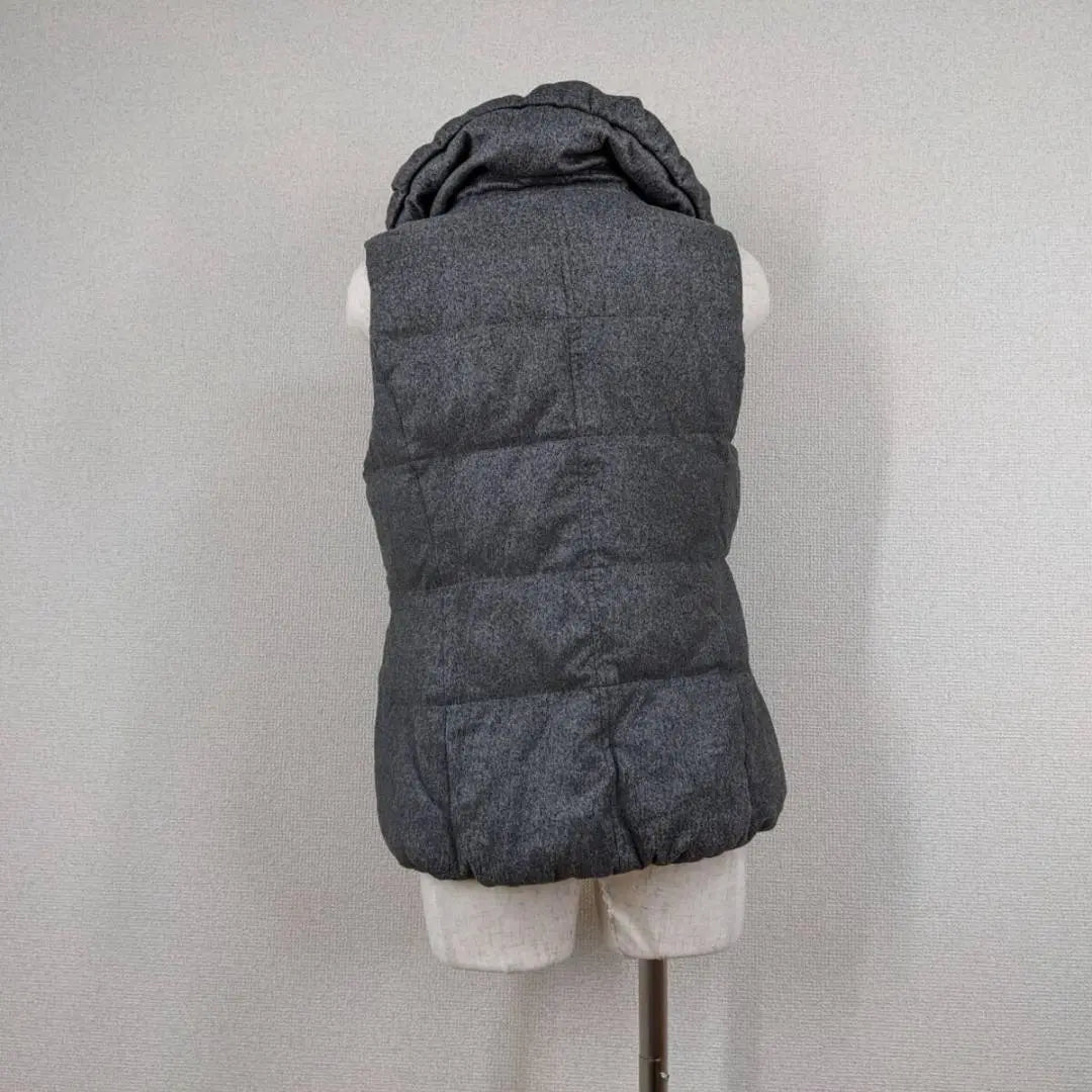 [Lautre Amon] Down vest, gray, 38, M, haori, actress collar, y2k