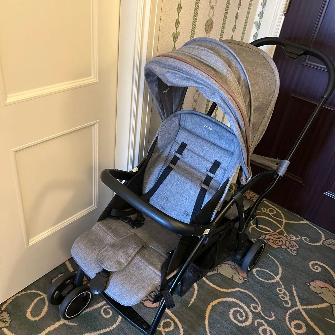 ✳️Final price reduction✳️Good condition✳️KATOJI stroller gray two-seater 2 seater