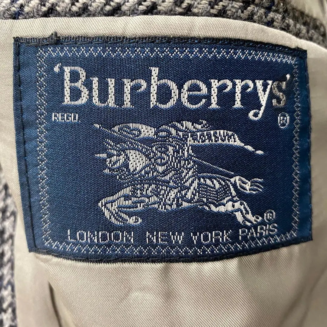 Productos hermosos BURBERRYS Burberrys Wool Tailor Doyacks Chidori | 美品 Burberrys バーバリーズ ウール テーラードジャケット 千鳥格子