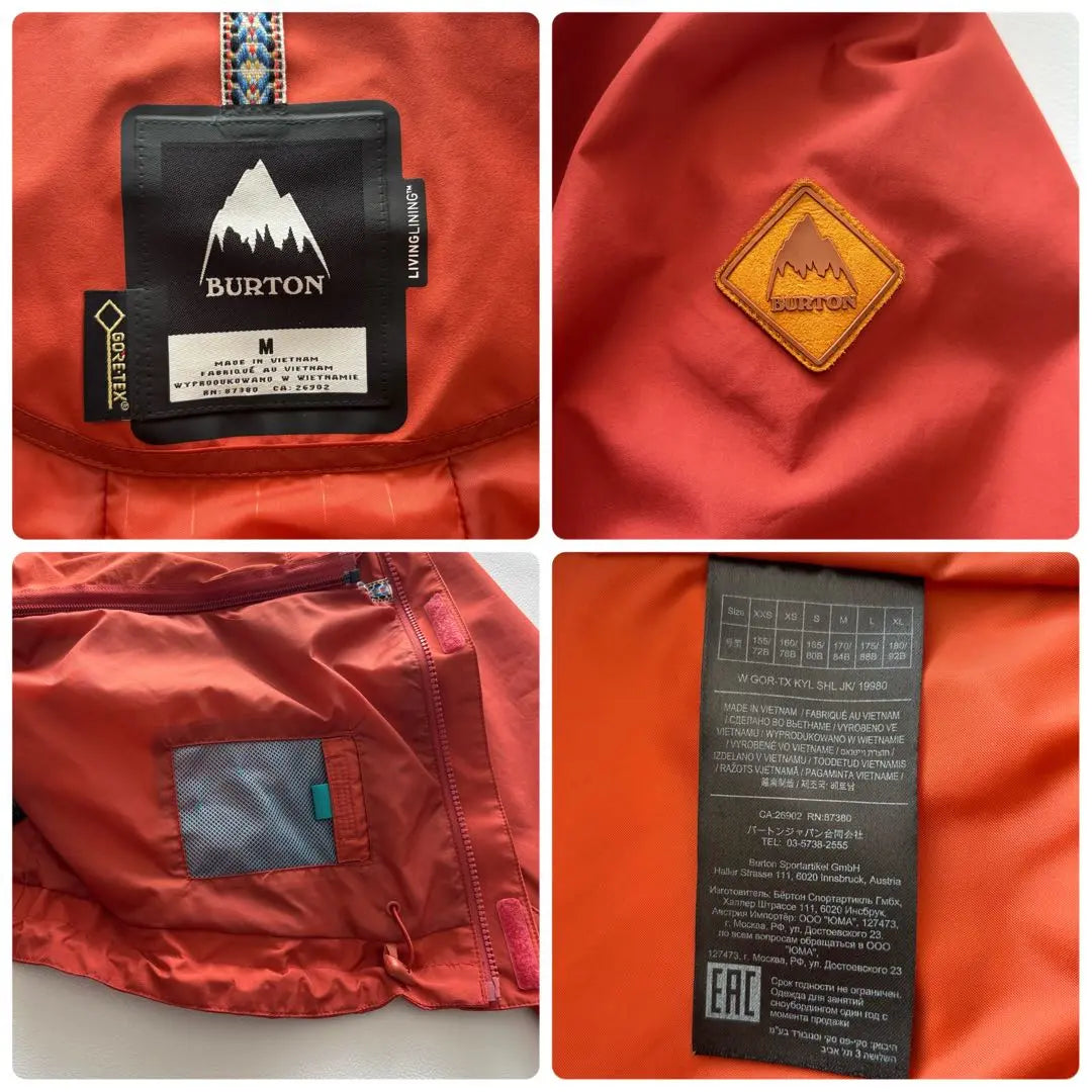 Burton Burton Gore-Tex Snoboware Naranja M