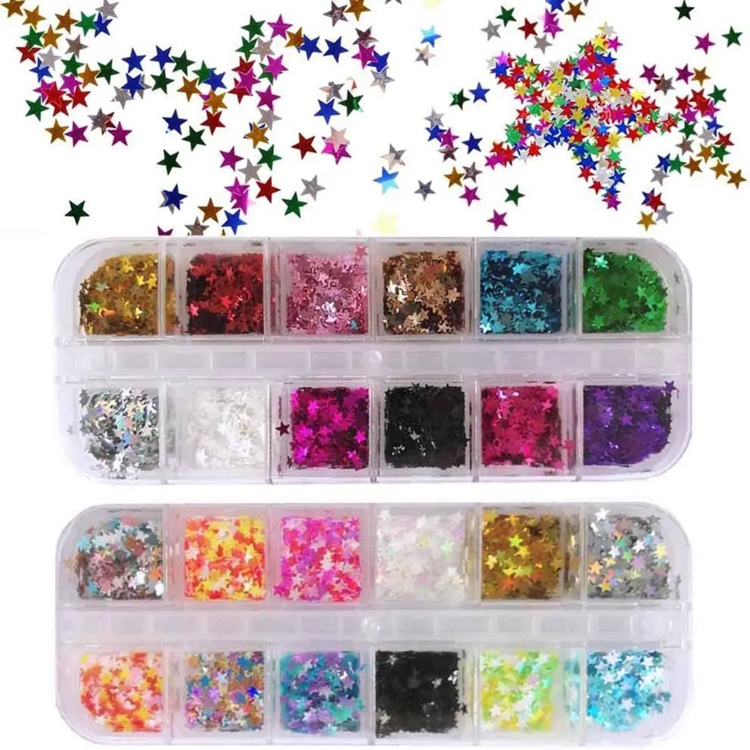 ❣️Unused❣️Nail parts sequins sequin nail glitter nail art 24 colors