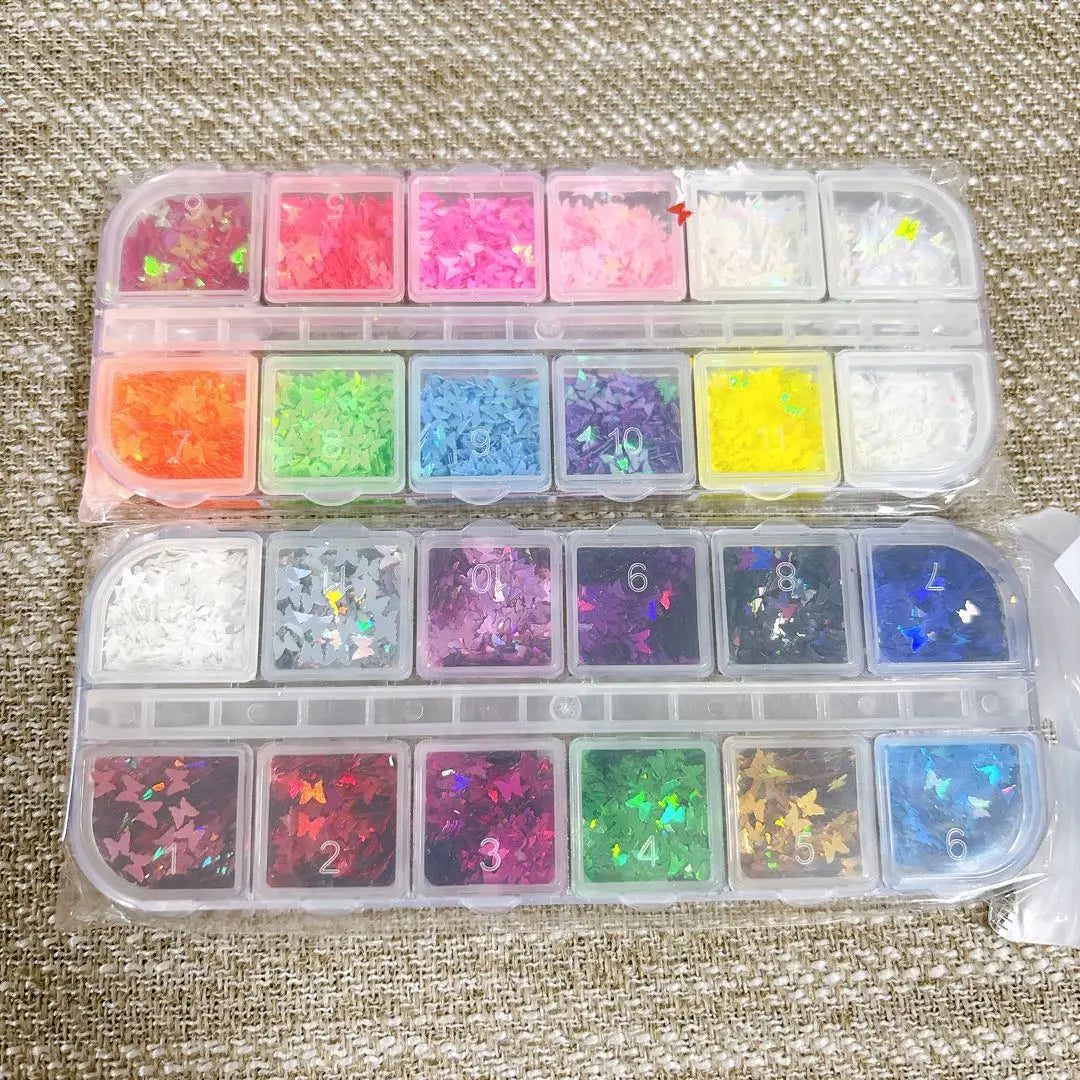 ❣️Unused❣️Nail parts sequins sequin nail glitter nail art 24 colors