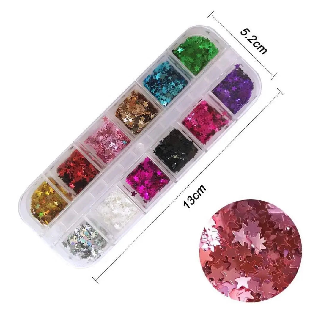 ❣️Unused❣️Nail parts sequins sequin nail glitter nail art 24 colors