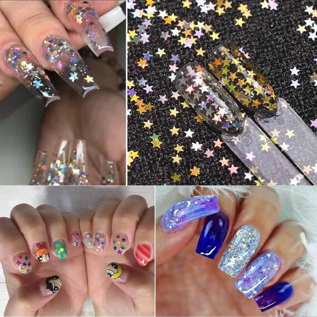 ❣️Unused❣️Nail parts sequins sequin nail glitter nail art 24 colors