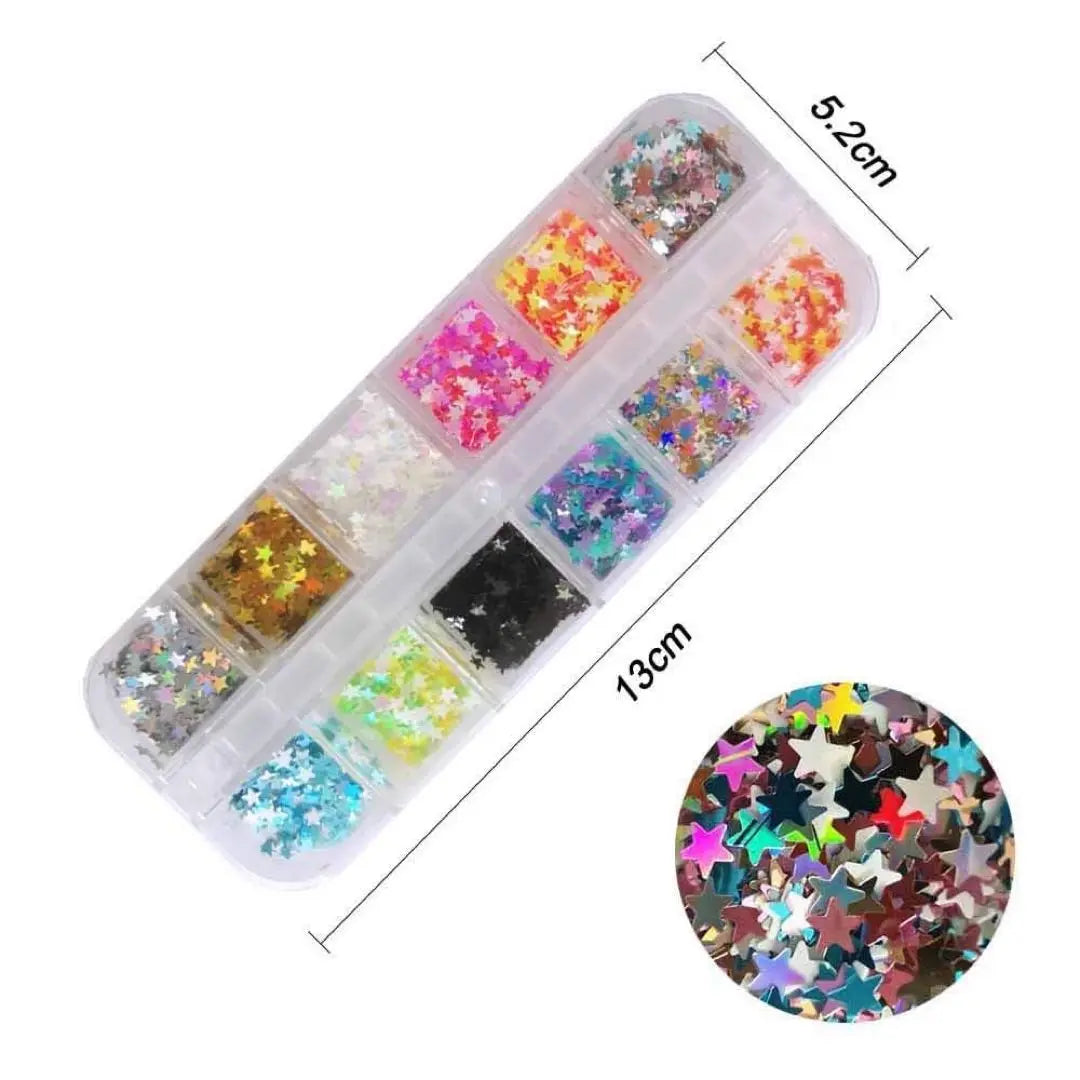 ❣️Unused❣️Nail parts sequins sequin nail glitter nail art 24 colors