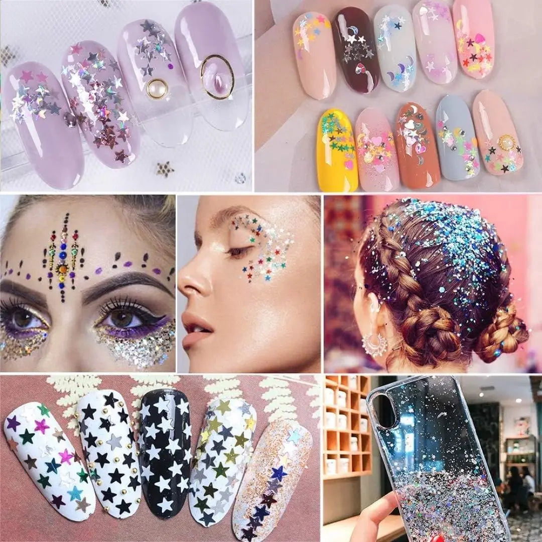 ❣️Unused❣️Nail parts sequins sequin nail glitter nail art 24 colors