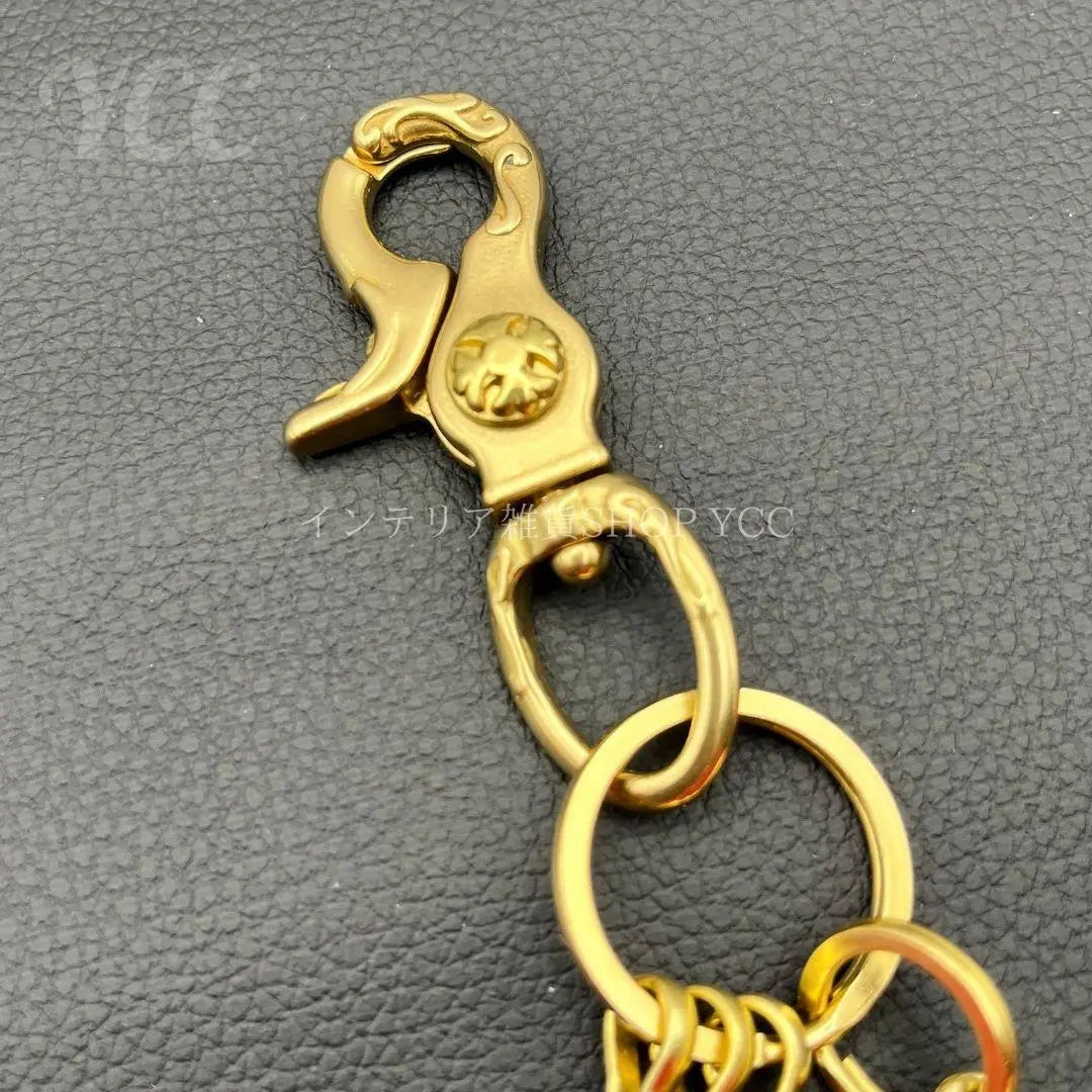 Keychain Carabiner Keyring Brass Harley B04 Brass