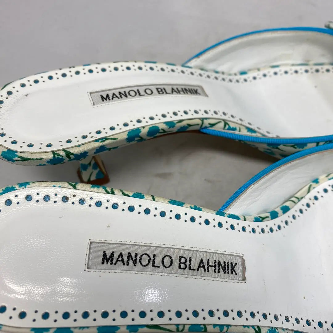 Manoloblanik Size notation "38" 24cm Floral belt Sandals