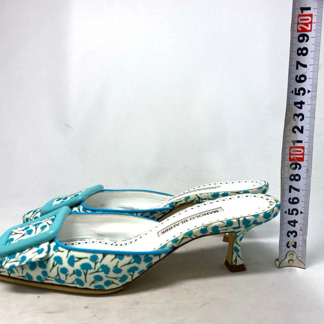 Manoloblanik Size notation "38" 24cm Floral belt Sandals