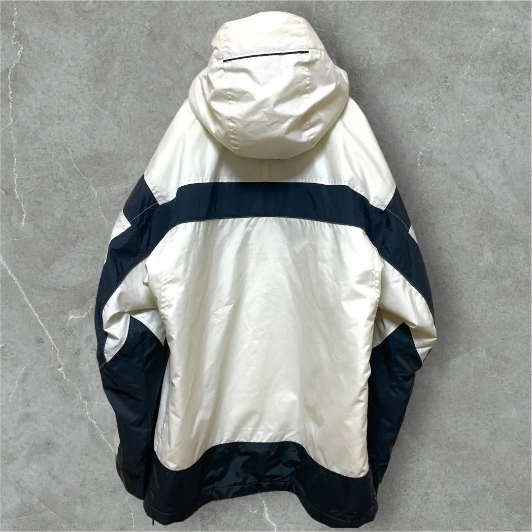 Chaqueta De Algodón Colombia Barata Hombre S Blanco Con Media Cremallera Logotipo Bordado | 激安 コロンビア 中綿ジャケット メンズ S ホワイト ハーフジップ 刺繍ロゴ