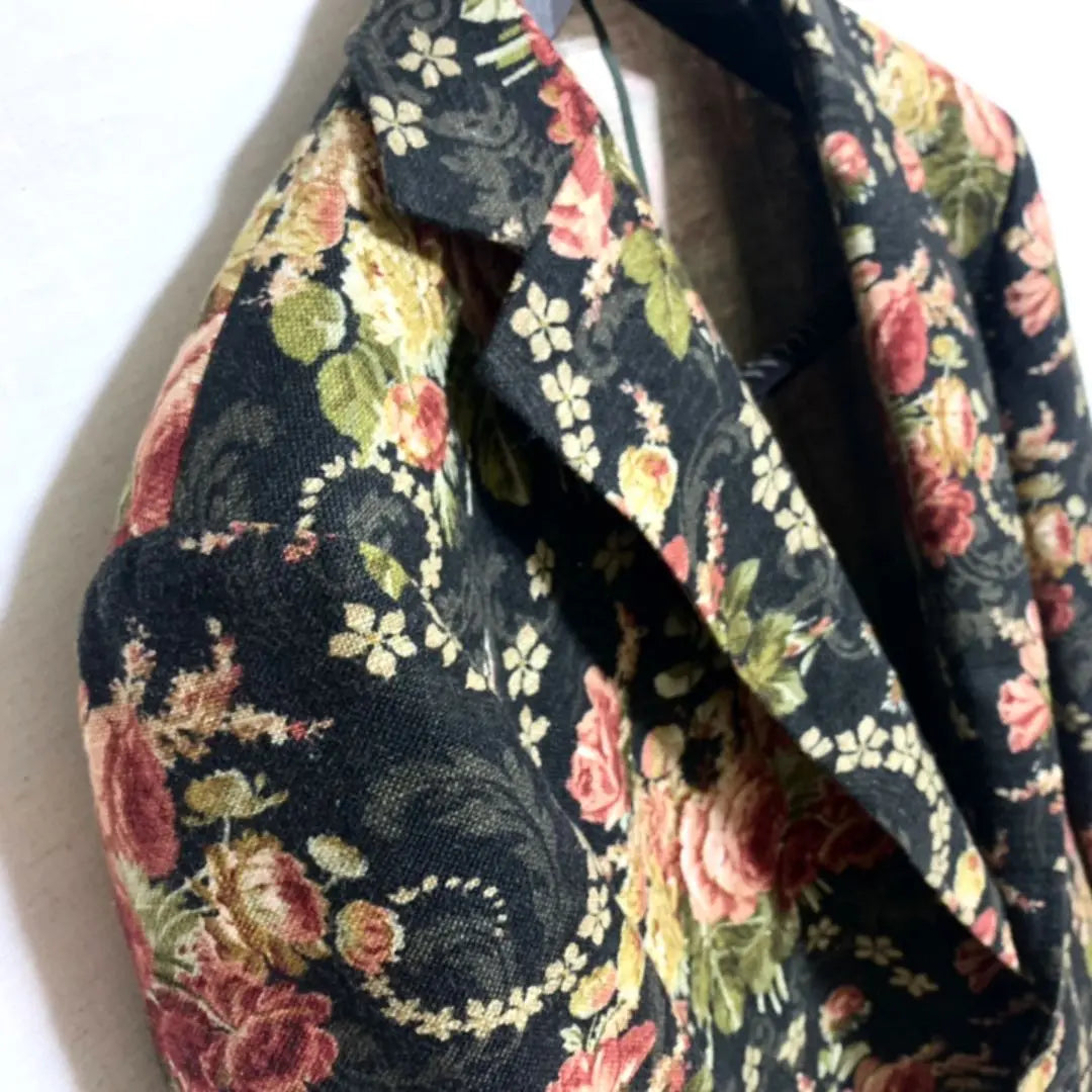 One-of-a-kind order item★Floral pattern tailored jacket Anonymous delivery