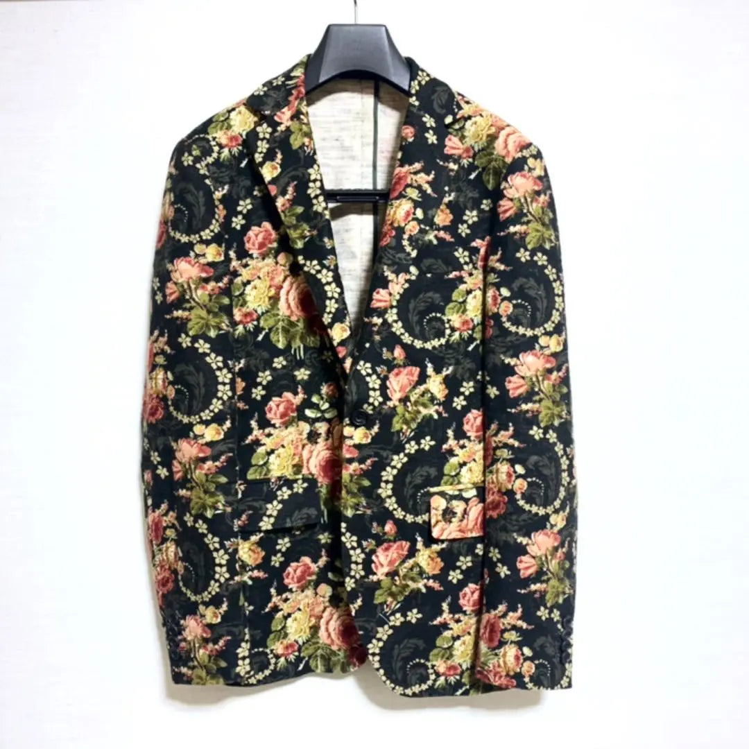 One-of-a-kind order item★Floral pattern tailored jacket Anonymous delivery