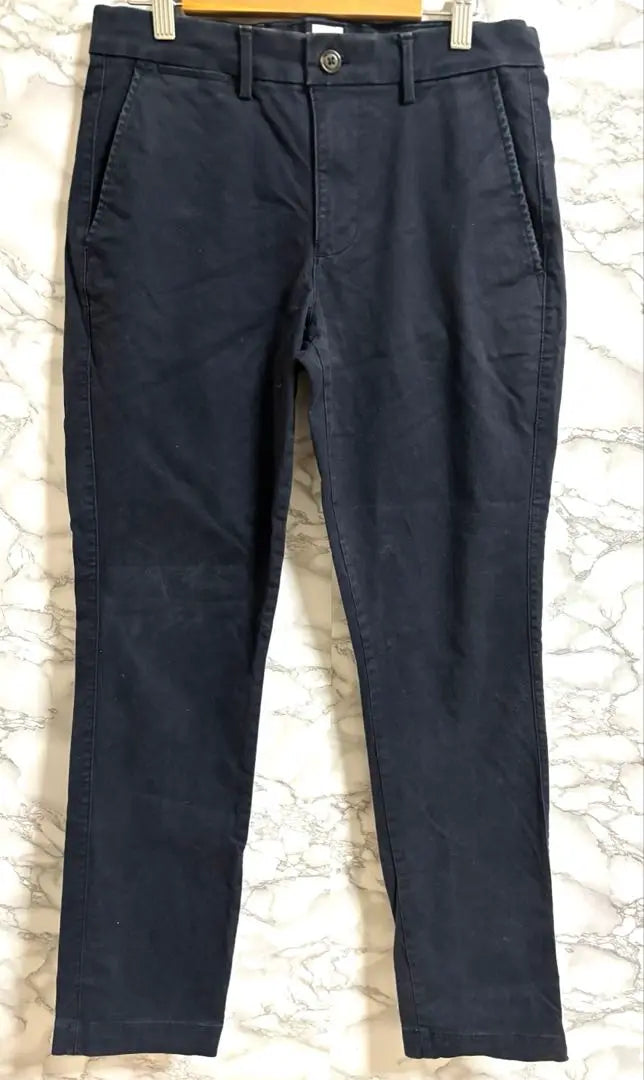 1862 Gap [S] Dark Navy Slim Fit Chino Pants Tortoiseshell Button