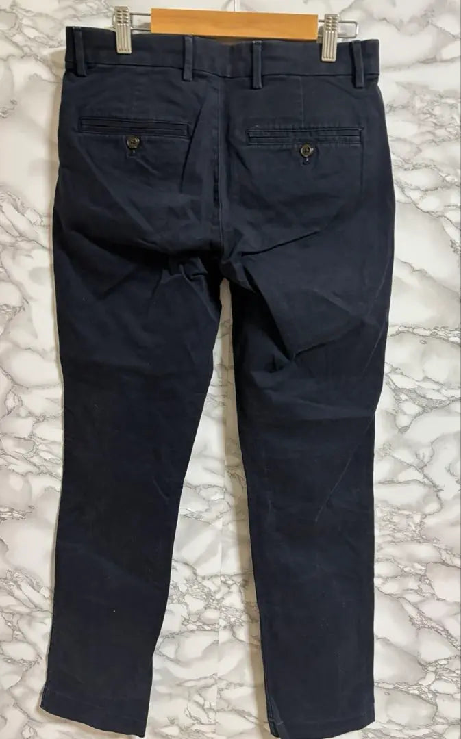 1862 Gap [S] Dark Navy Slim Fit Chino Pants Tortoiseshell Button