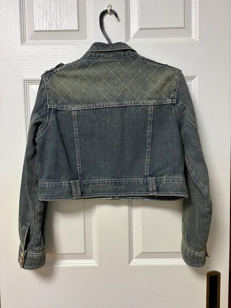 Brand new, unused dark denim short length jacket