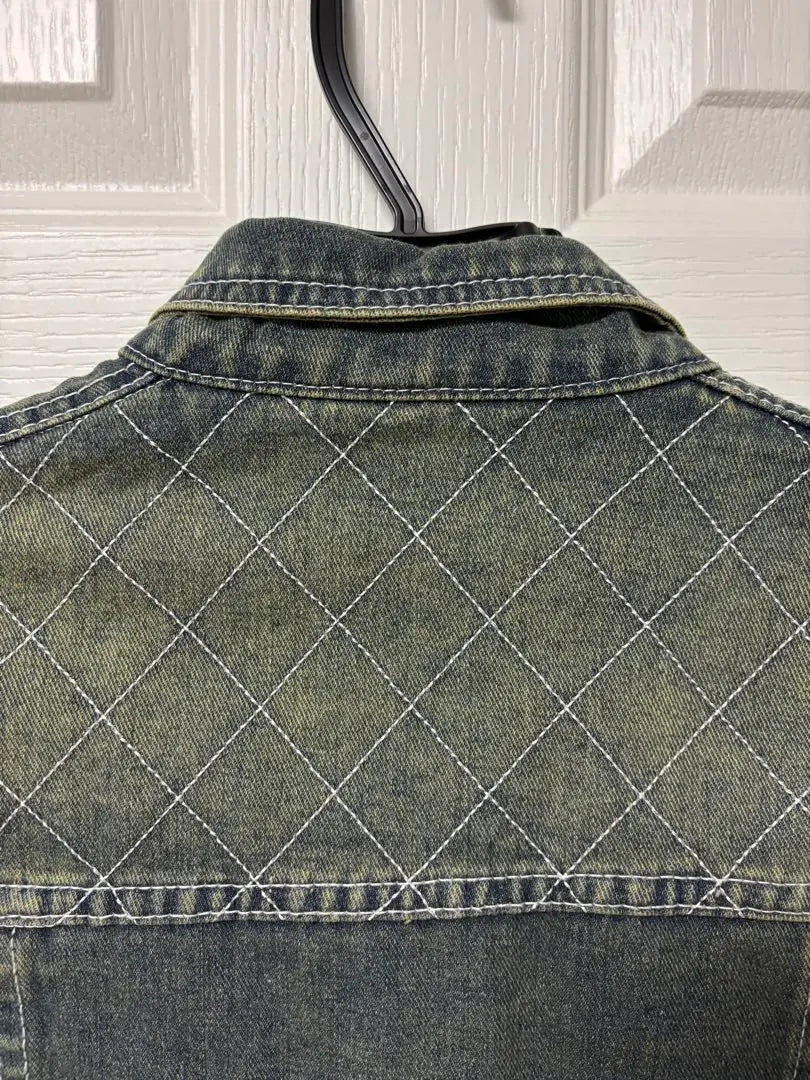 Brand new, unused dark denim short length jacket