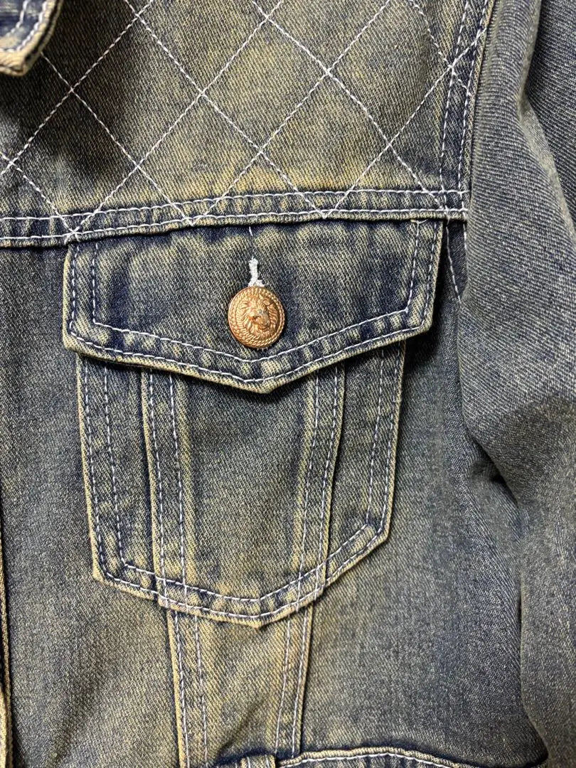 Brand new, unused dark denim short length jacket