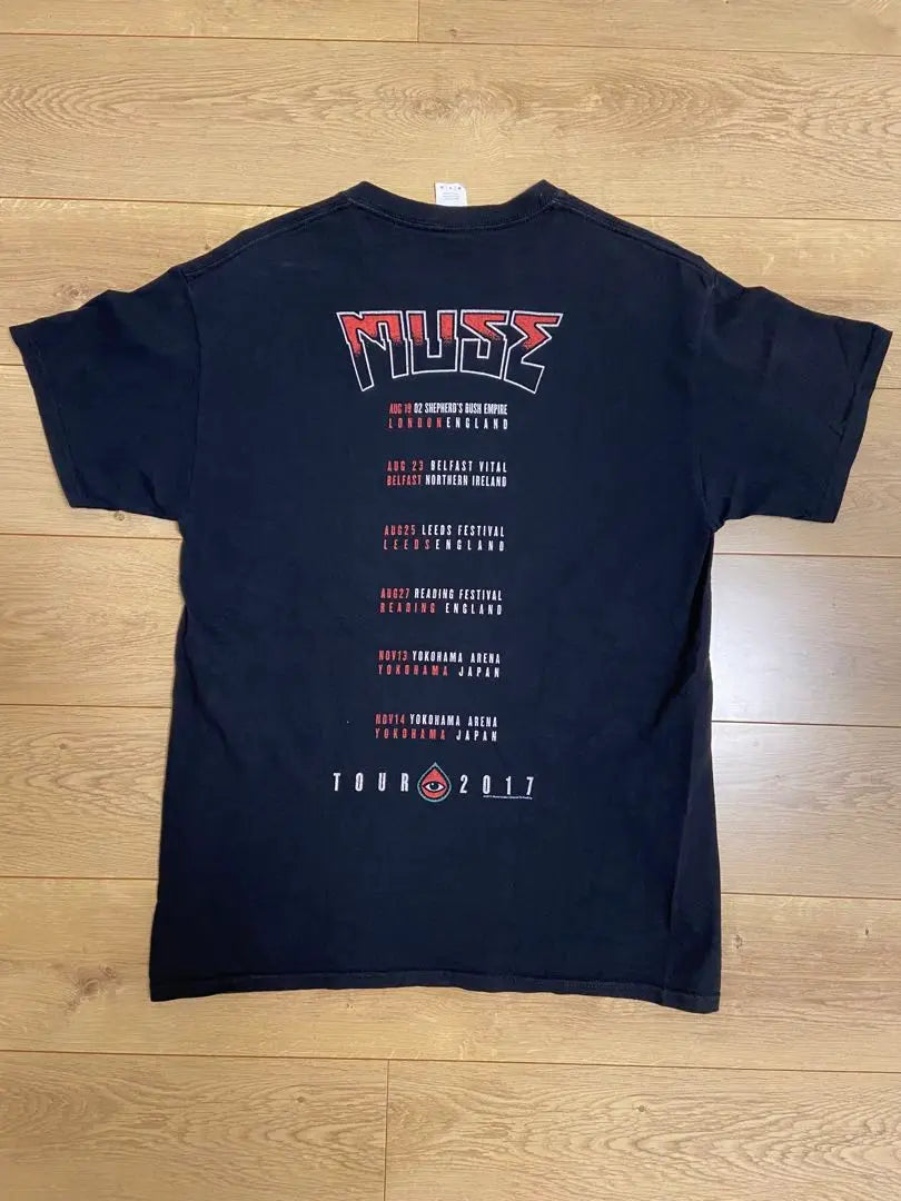 [Rare] [Genuine] MUSE 2017 Tour T-shirt Band Official