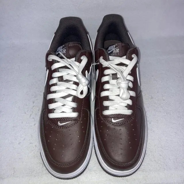 Air Force One Low Retro Chocolate White 27cm Boxed