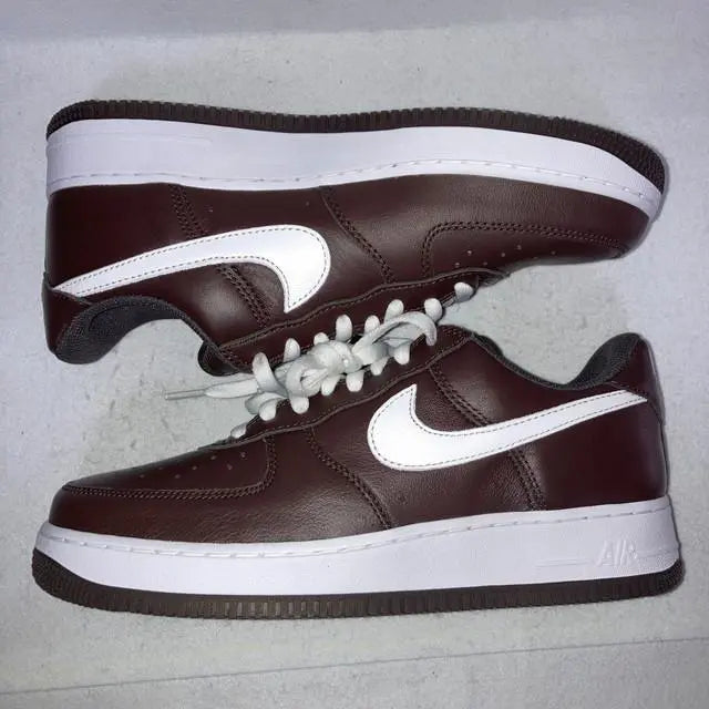 Air Force One Low Retro Chocolate White 27cm Boxed