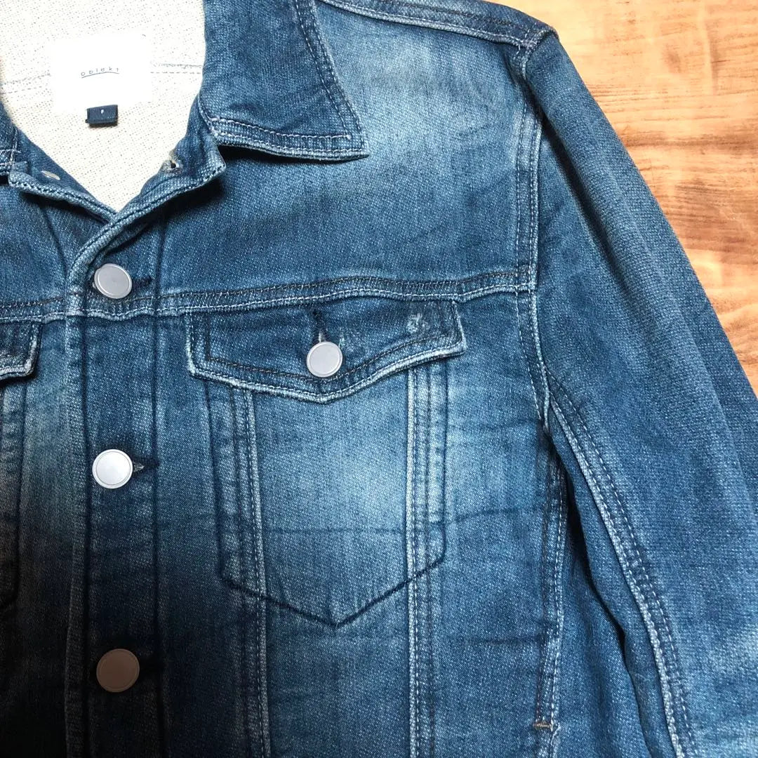 Stretch denim jacket size L | ストレッチ　デニムジャケット Ｌサイズ