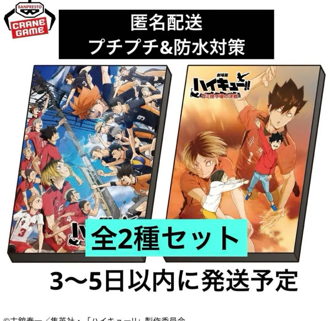 Haikyu! ! Visual art plate, set of 2 types