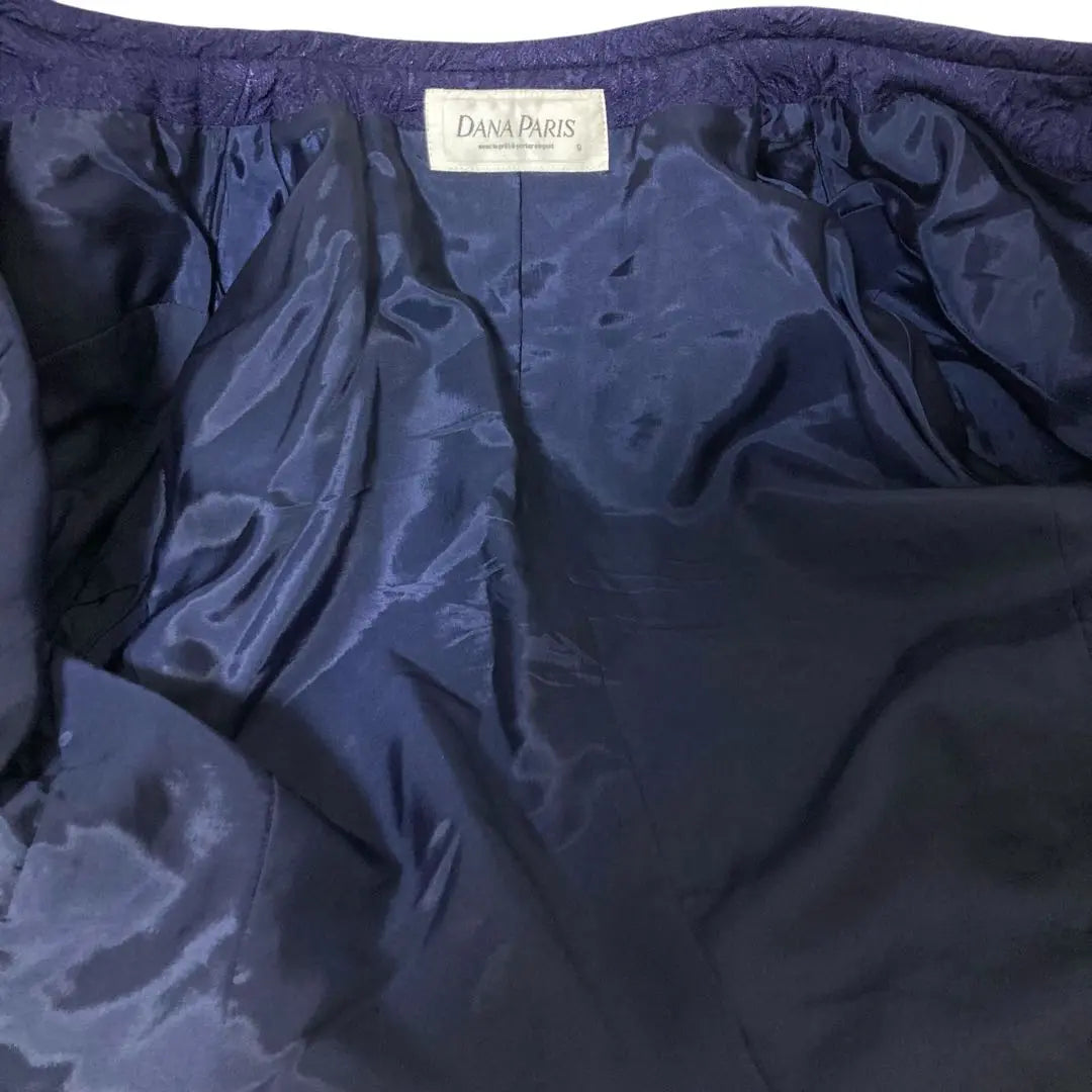 [Good condition] DANA PARIS Set-up Skirt Suit for Women Navy 9