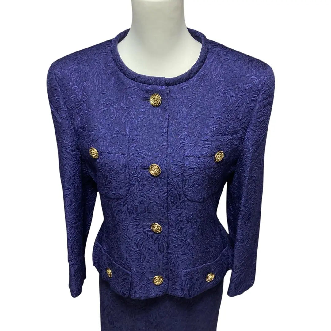 [Good condition] DANA PARIS Set-up Skirt Suit for Women Navy 9