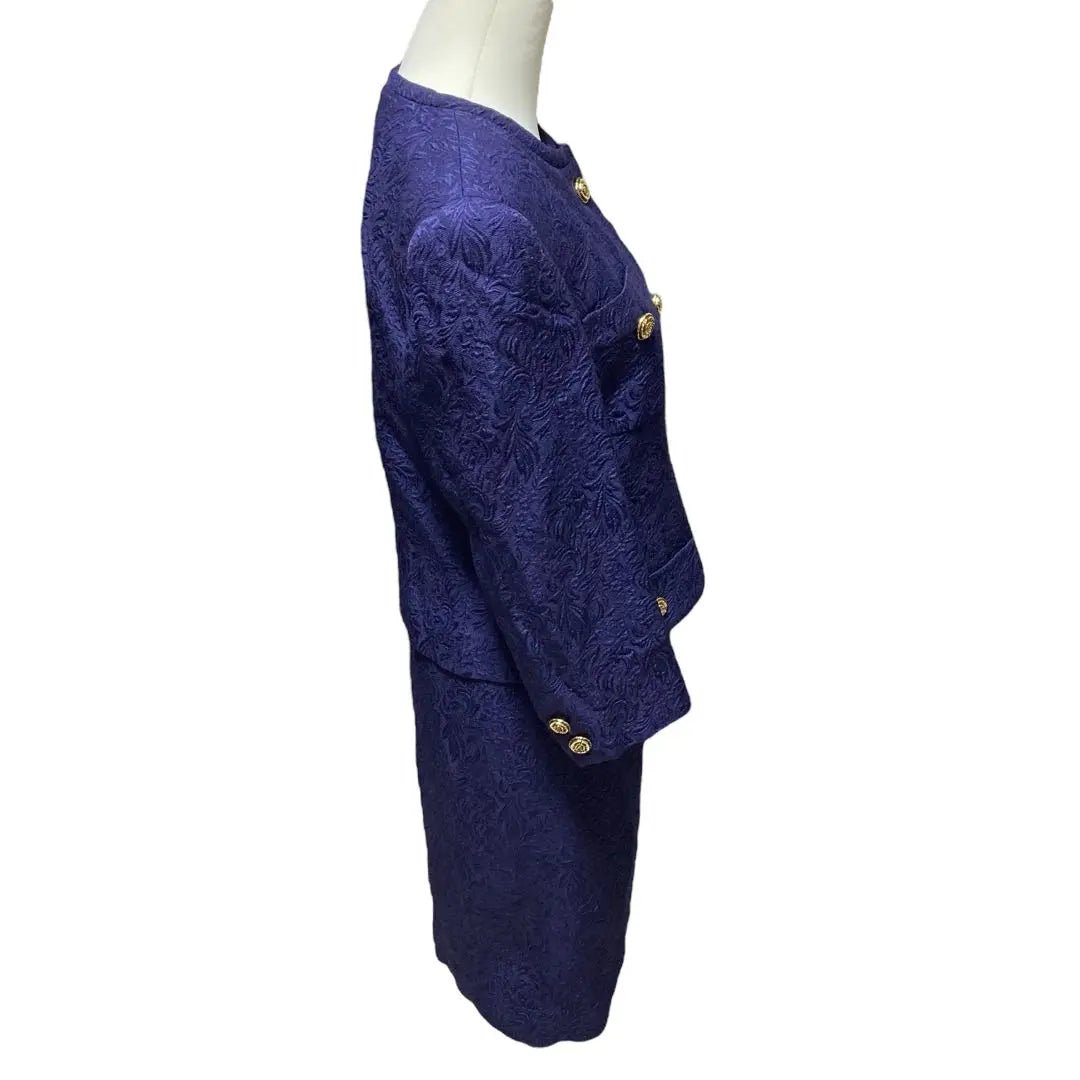 [Good condition] DANA PARIS Set-up Skirt Suit for Women Navy 9