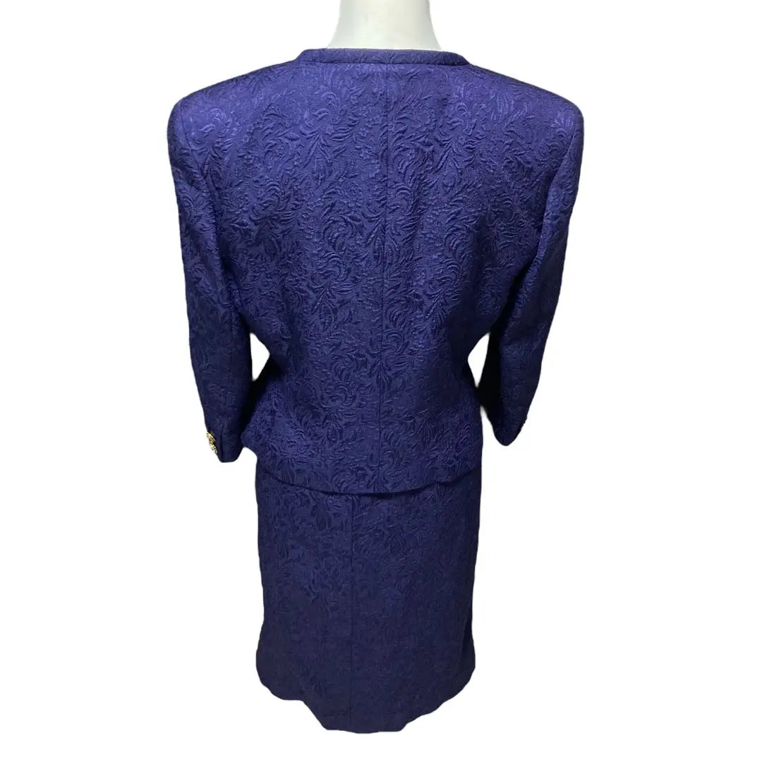 [Good condition] DANA PARIS Set-up Skirt Suit for Women Navy 9