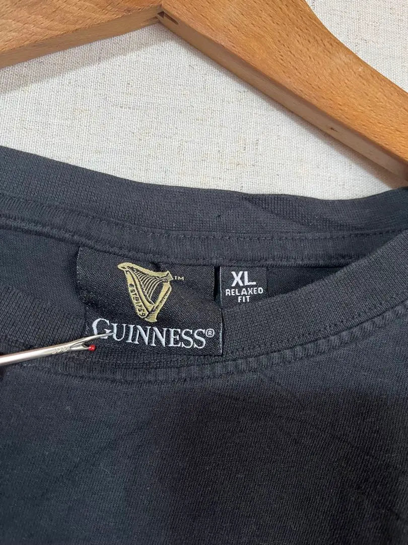 Used clothing Print T Guinness Beer GUINNESS Corporate Logo Oversized