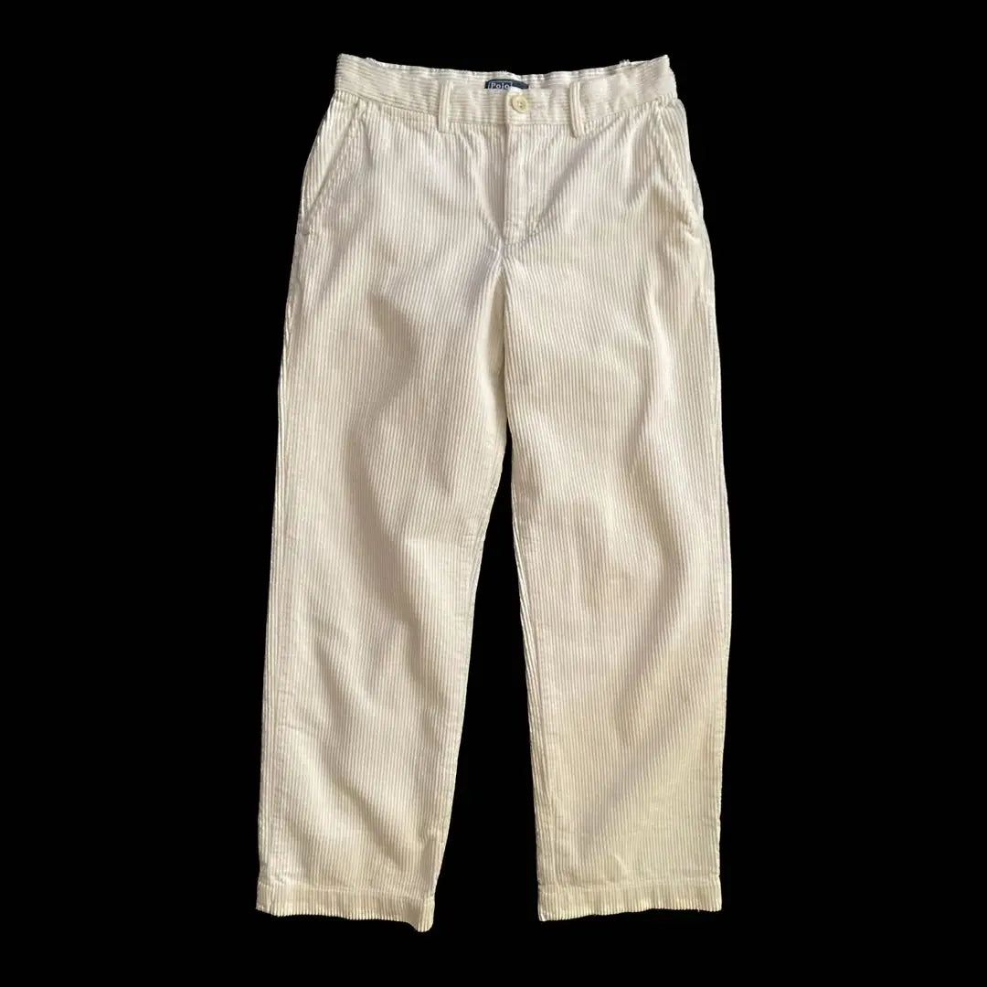 [Used Kids] 90s Polo Ralph Lauren Thick Corduroy Pants, 12 White