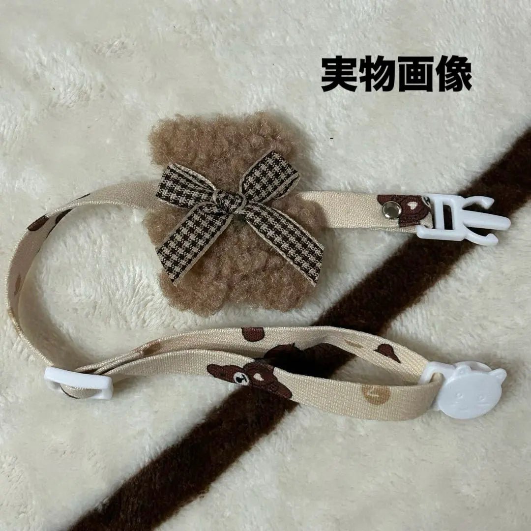 Pet collar, bear motif, choker, necklace, pet accessories, dogs, cats