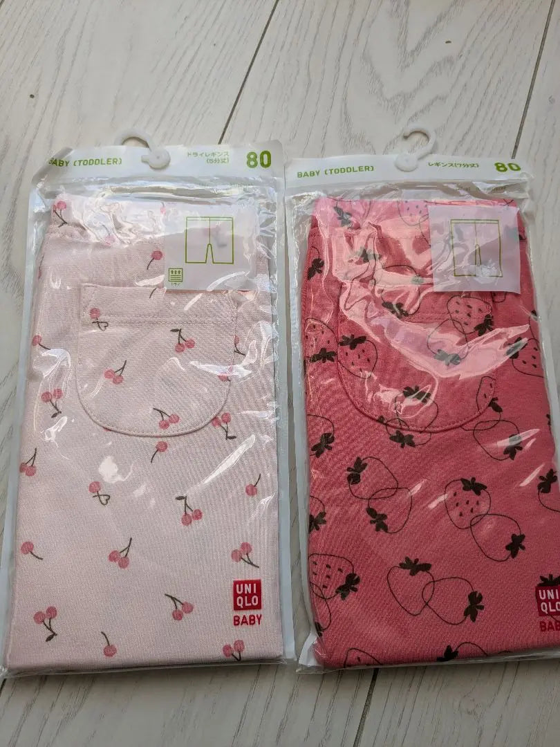 UNIQLO UNIQLO leggings bebé leggings bebé cereza fresa