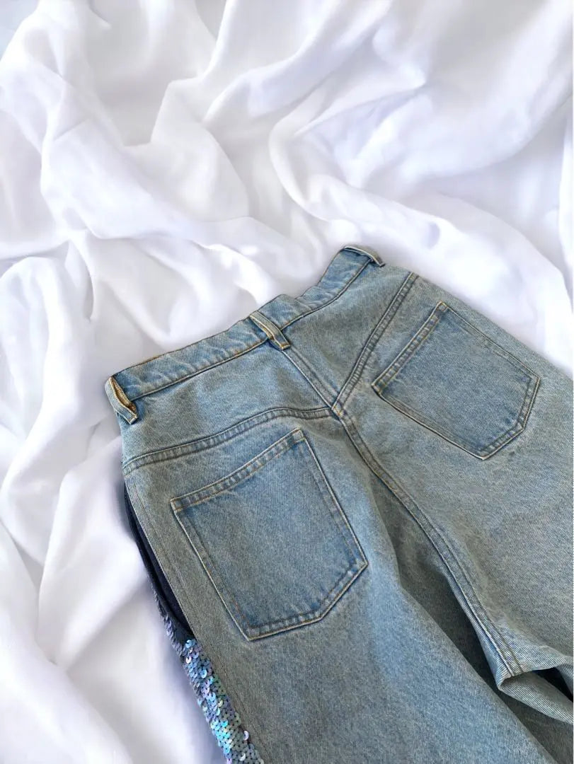 [Super Rare] Ashish Sequin Wide Denim