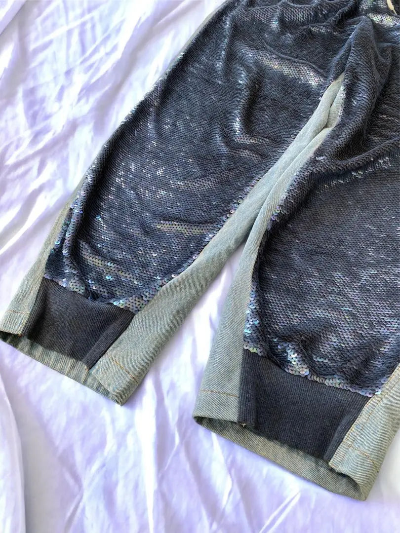 [Super Rare] Ashish Sequin Wide Denim