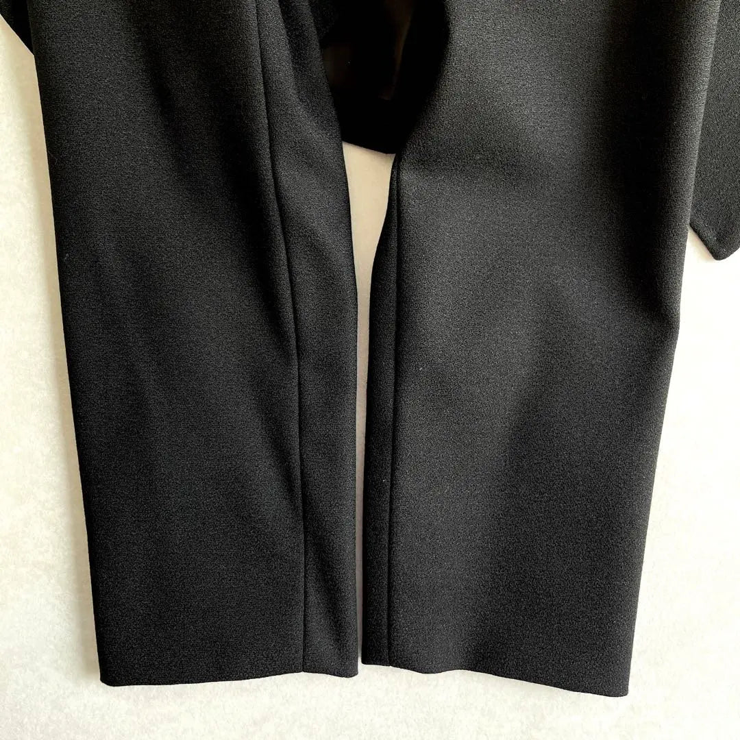 [Unused tag included] ANAYI no-collar jacket, peplum, black