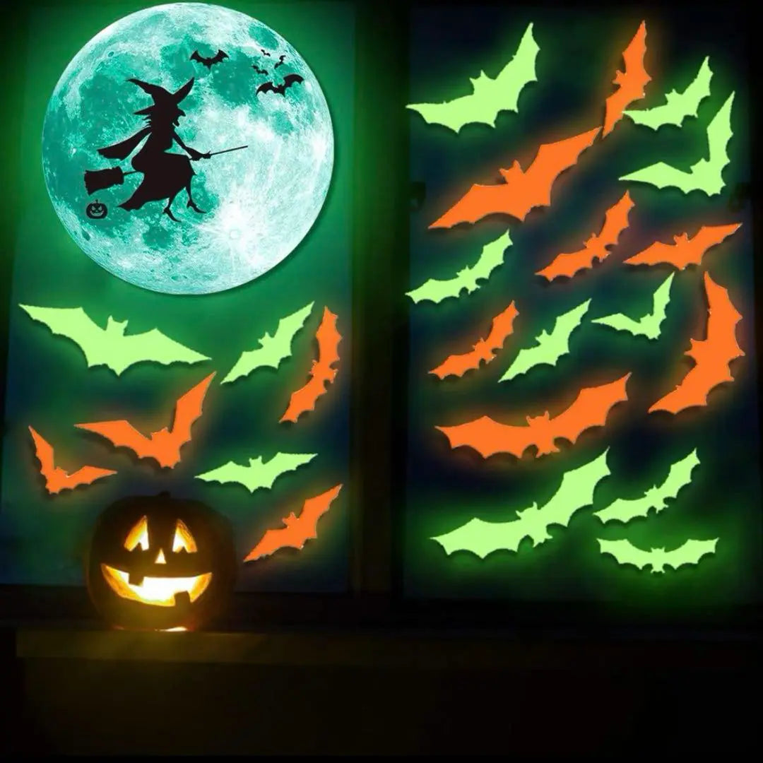 Halloween stickers, phosphorescent stickers, wall stickers, Halloween