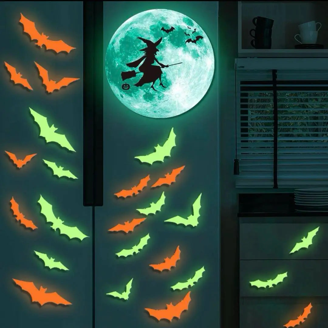 Halloween stickers, phosphorescent stickers, wall stickers, Halloween